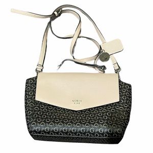 NWOT Guess Pink and Brown Logo Shoulder Bag